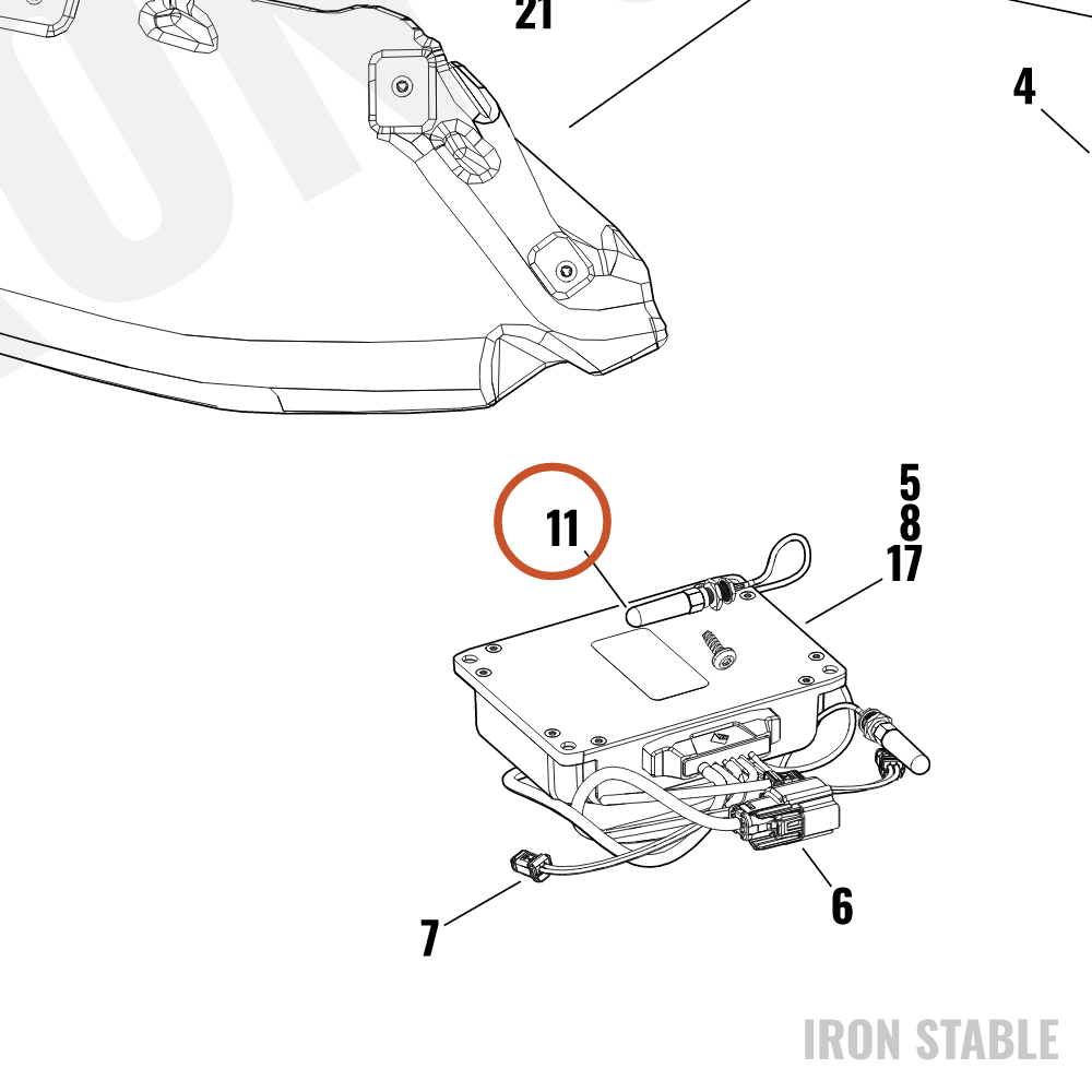 Harley-Davidson Antenna, Bluetooth, Cruiser Ampl