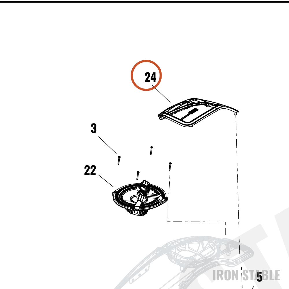 Harley-Davidson Speaker, Aud Sys, Grille, S-Bag C