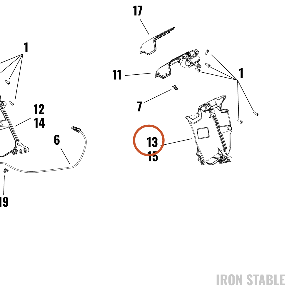 Harley-Davidson Stor Compt, Media, Weldment, Lh