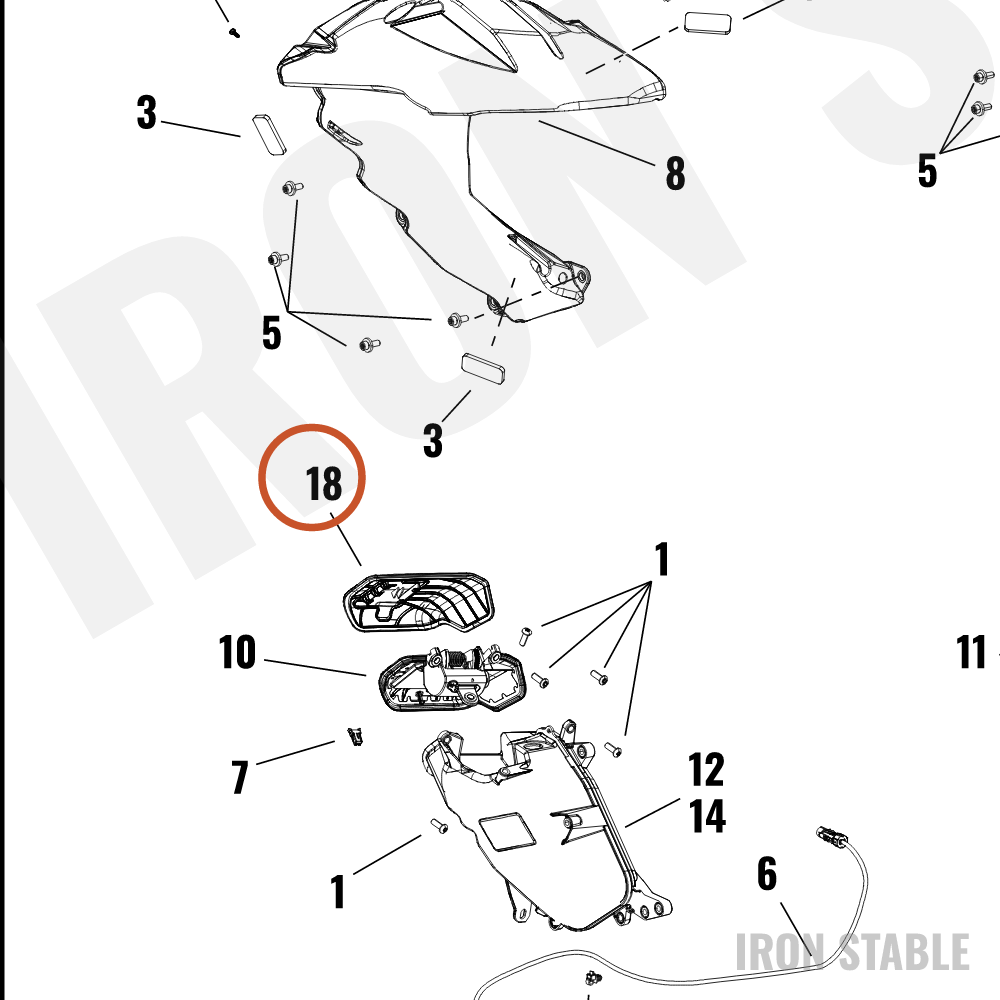 Harley-Davidson Stor Compt, Media, Door, Outer, Rh