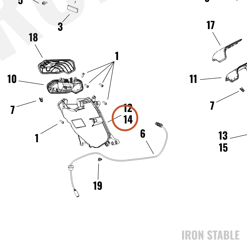 Harley-Davidson Stor Compt, Media, Rubber Liner, 