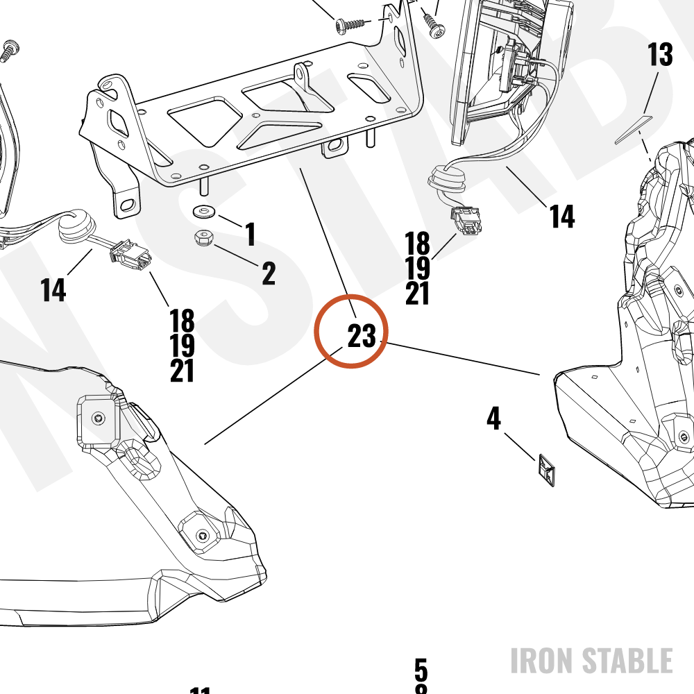 Harley-Davidson Encl, Spkr, Sub-Assembly, Service