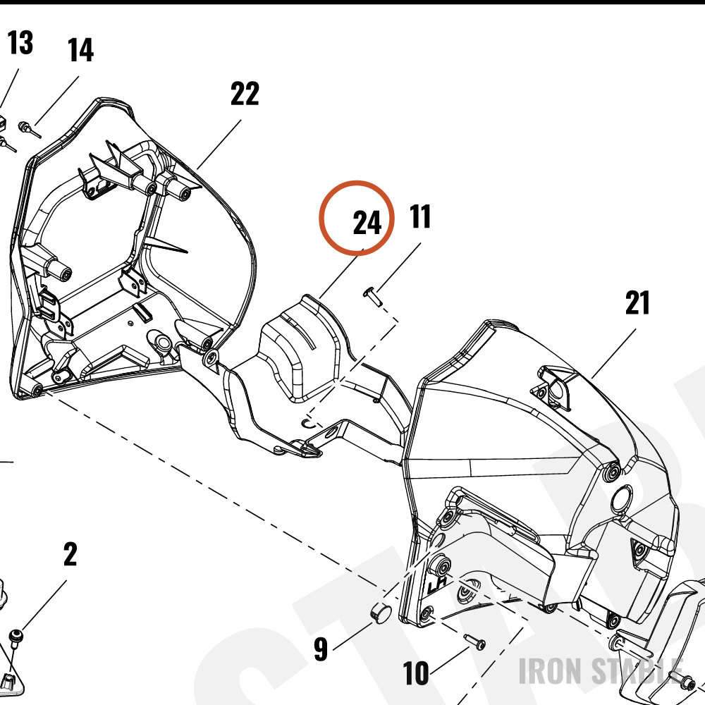 Harley-Davidson Stor Compt, Media, Tray, Lh