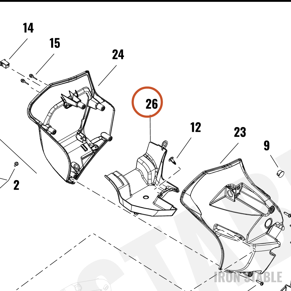Harley-Davidson Stor Compt, Media, Tray, Rh