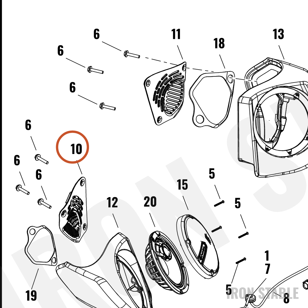 Harley-Davidson Encl, Spkr, Mnt, Vent, Rh