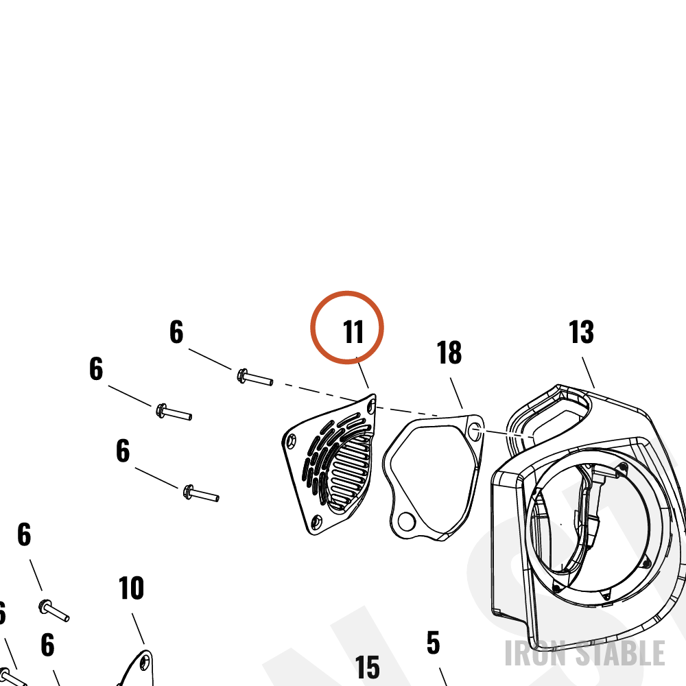 Harley-Davidson Encl, Spkr, Mnt, Vent, Lh