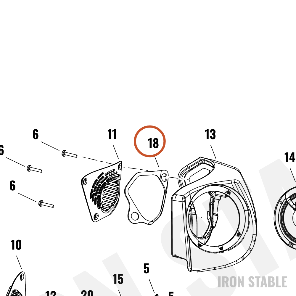 Harley-Davidson Encl, Spkr, Gasket, Rh