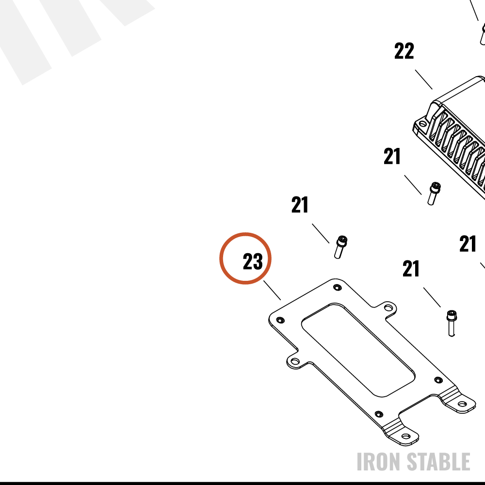 Harley-Davidson Mount, Infot, Bracket, Frame Ampl