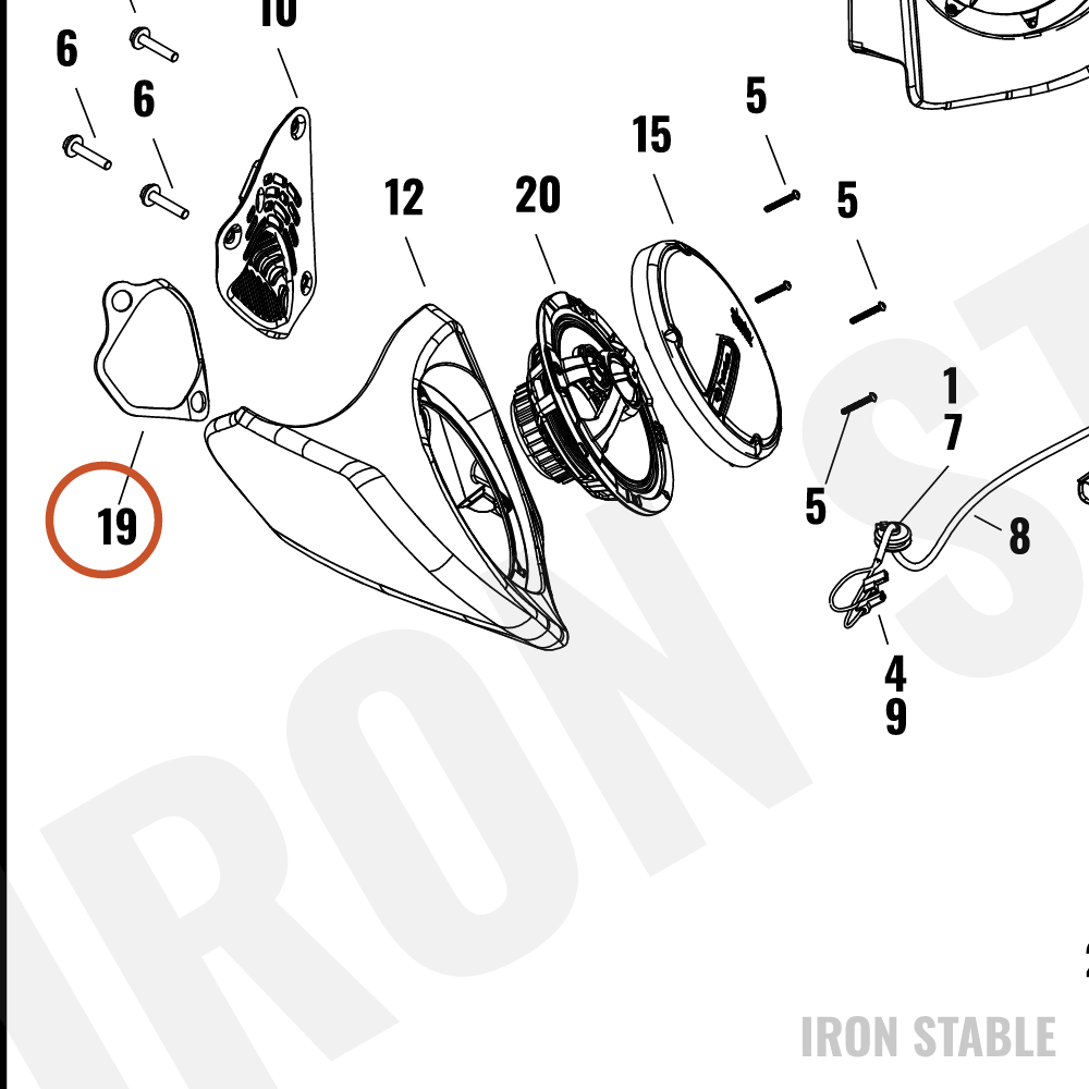 Harley-Davidson Encl, Spkr, Gasket, Lh