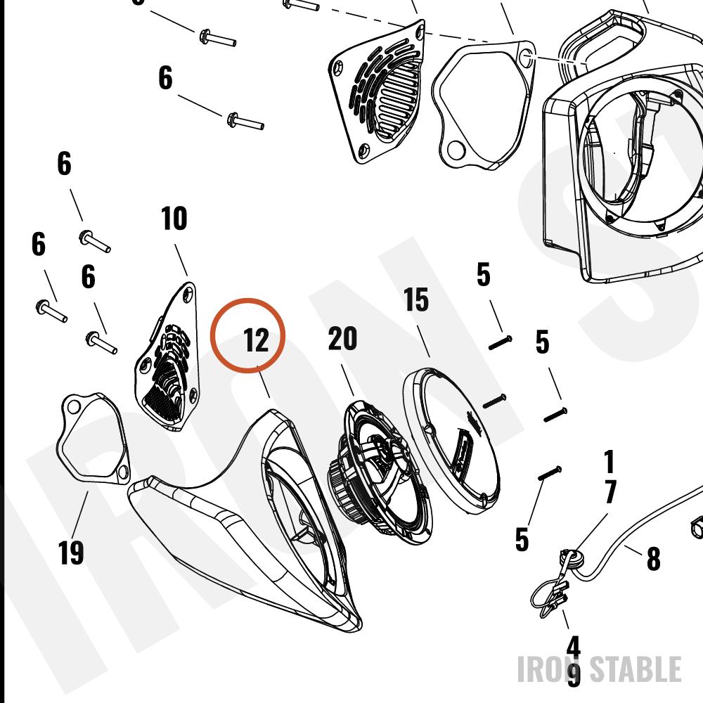 Harley-Davidson Encl, Spkr, Tpak, Assembly, Rh