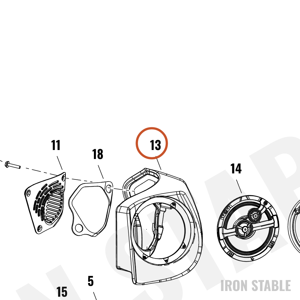 Harley-Davidson Encl, Spkr, Tpak, Assembly, Lh