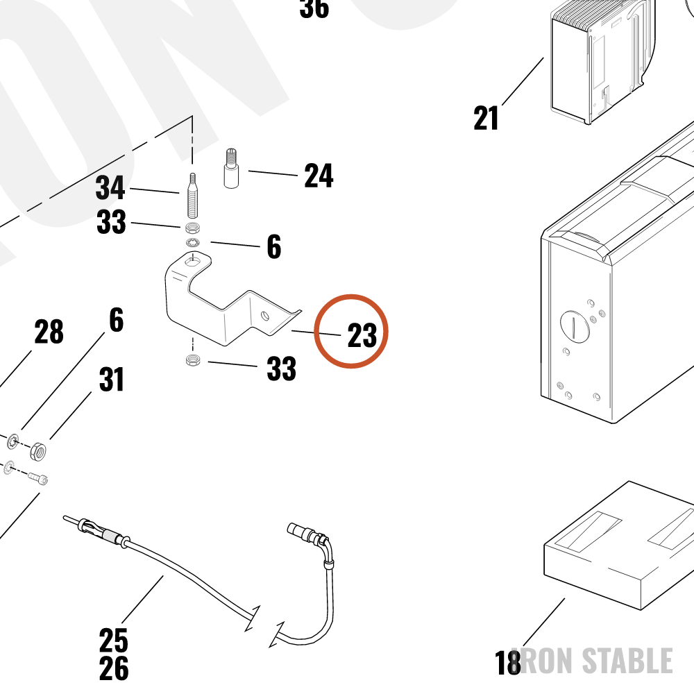 Harley-Davidson Bracket, Antenna