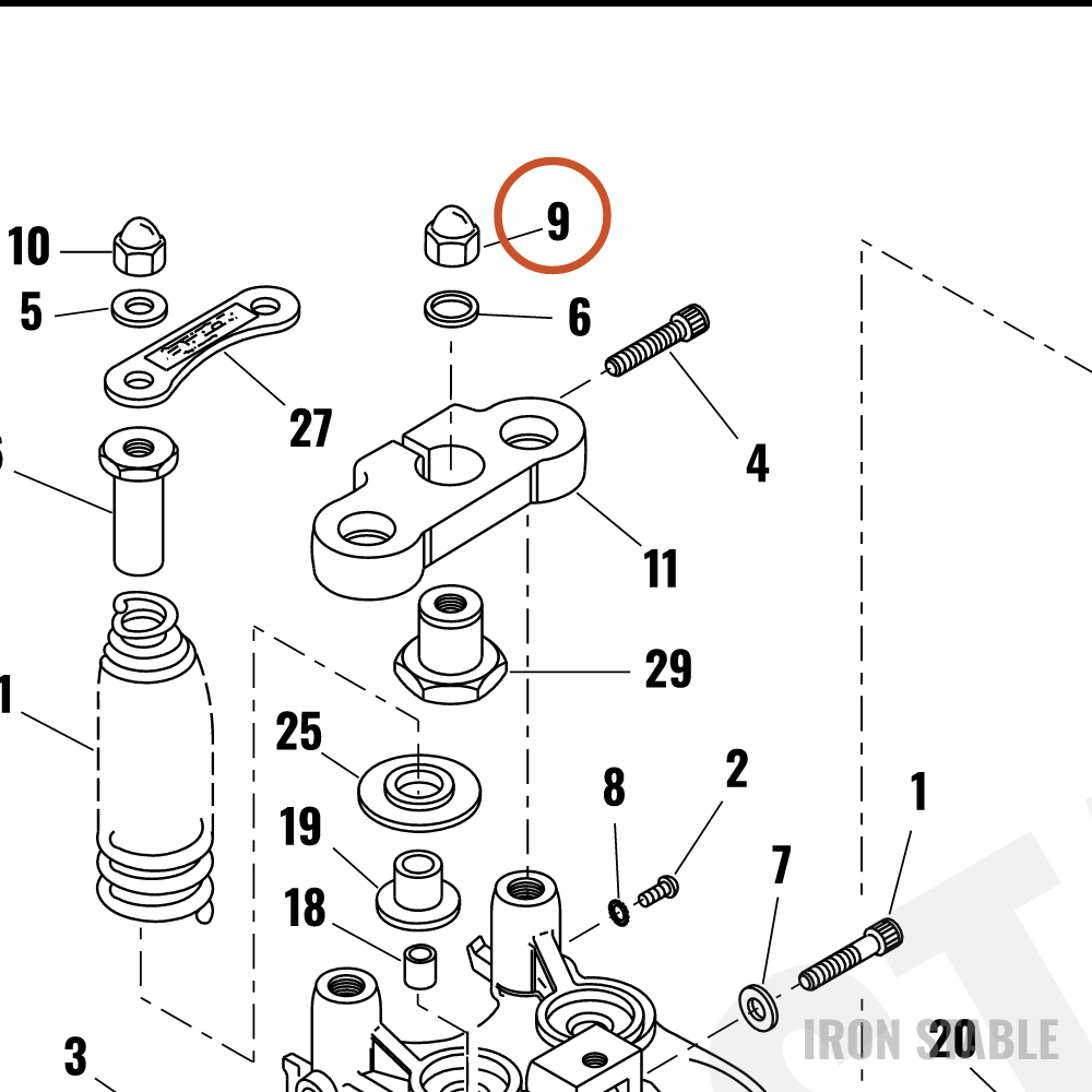 Harley-Davidson Nut, Acorn