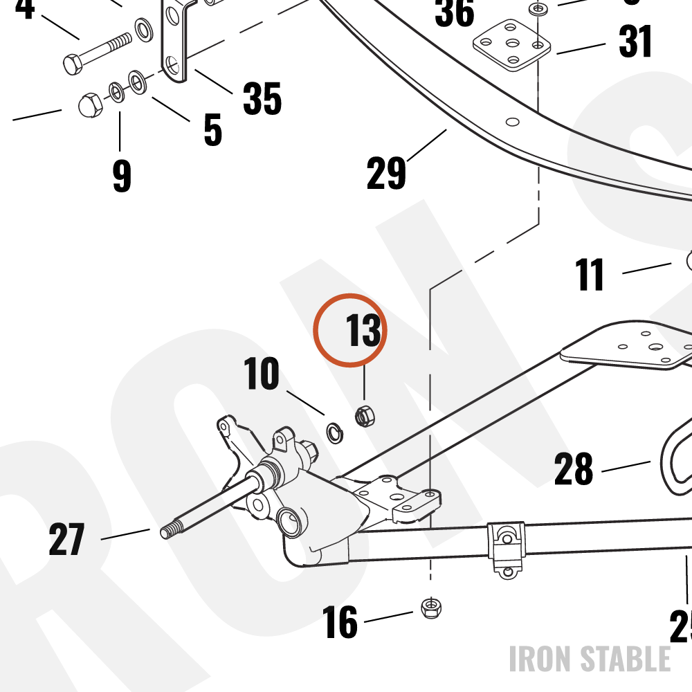 Harley-Davidson Nut, Hex