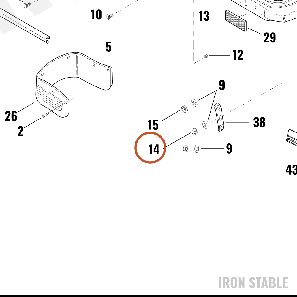 Harley-Davidson Nut Hex Lock