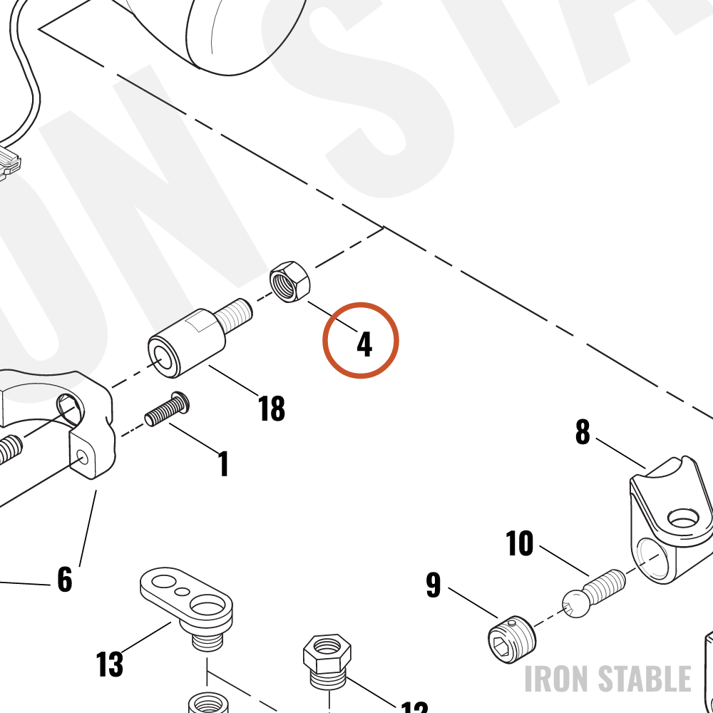 Harley-Davidson Nut, Hex