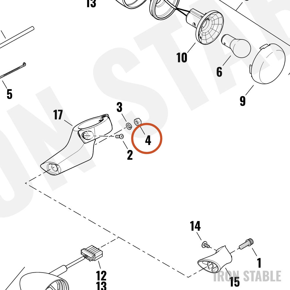 Harley-Davidson Nut Hex