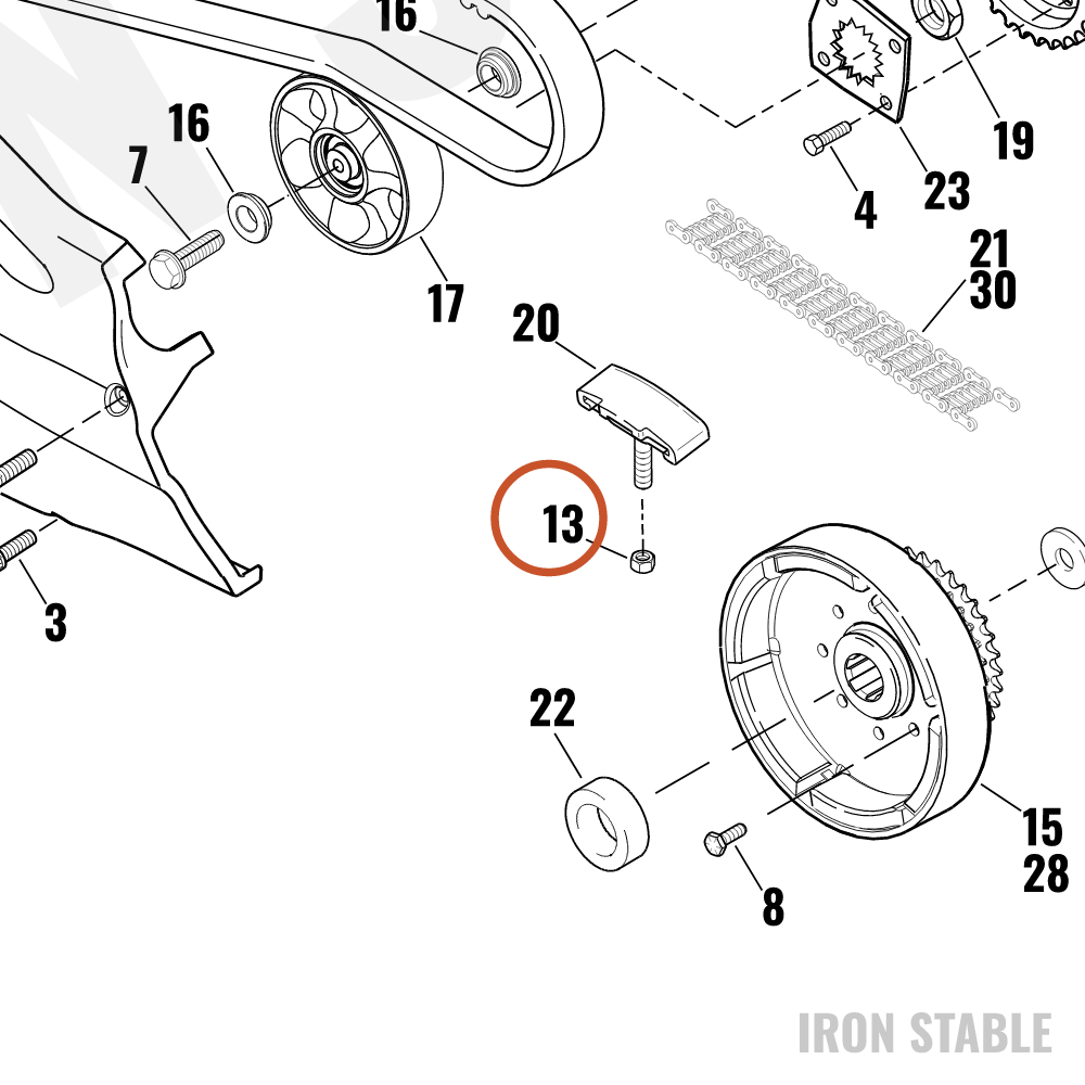 Harley-Davidson Hex Nut (Sealing)