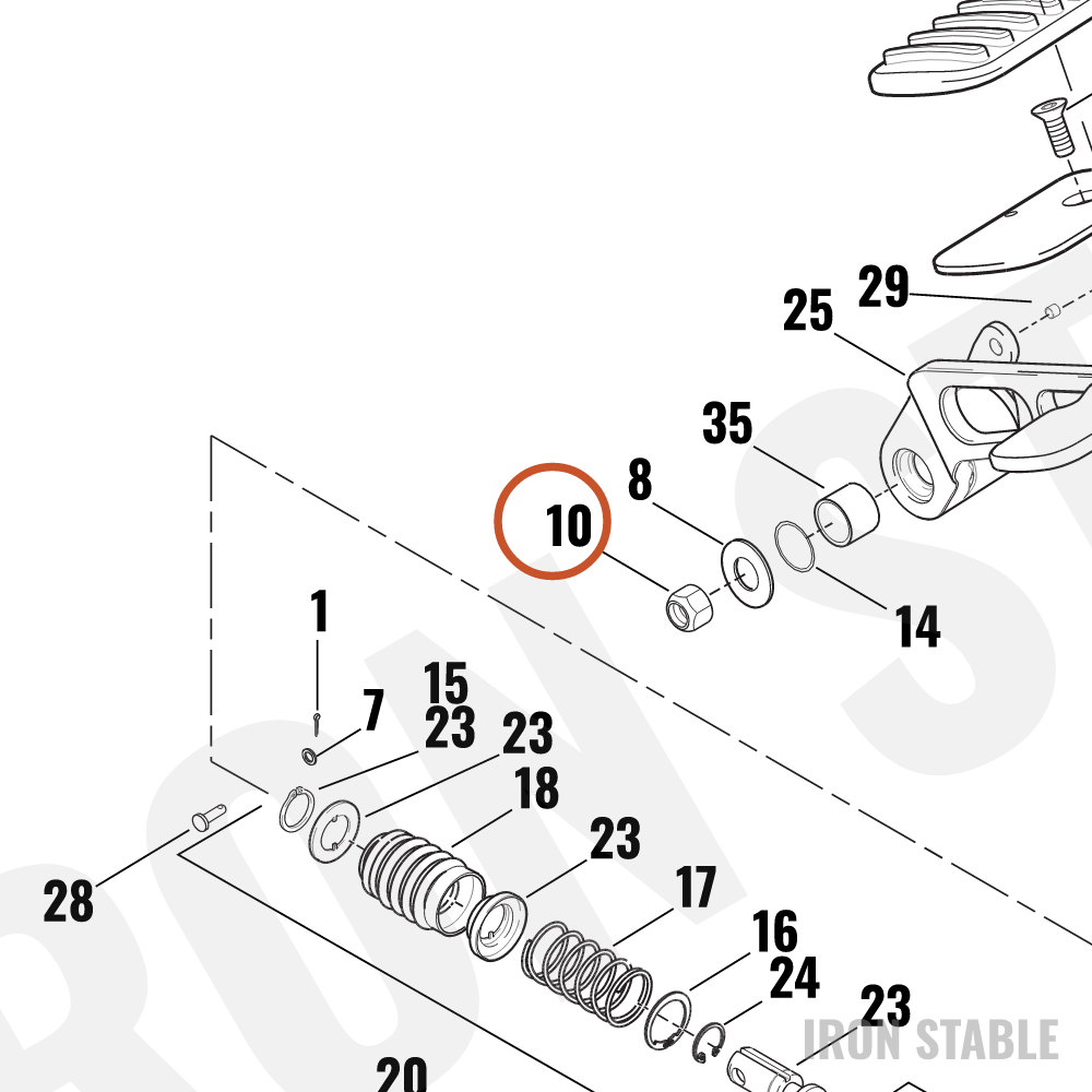 Harley-Davidson Nut Hex Lock