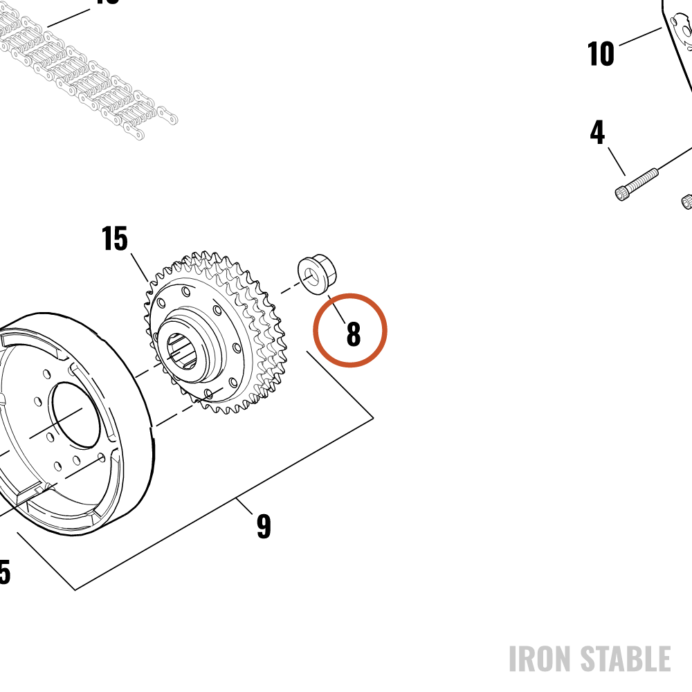 Harley-Davidson Nut, Flange