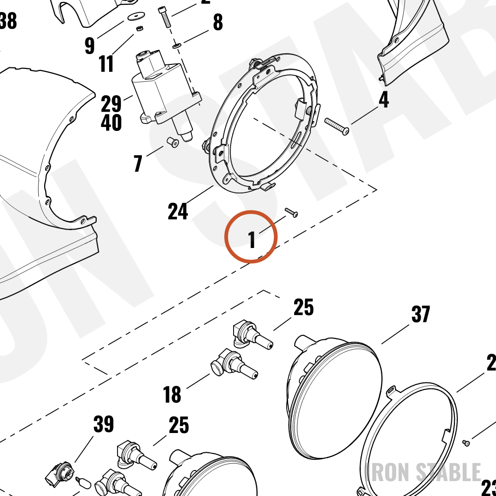 Harley-Davidson Screw Truss Hd-Cross Rec Drv