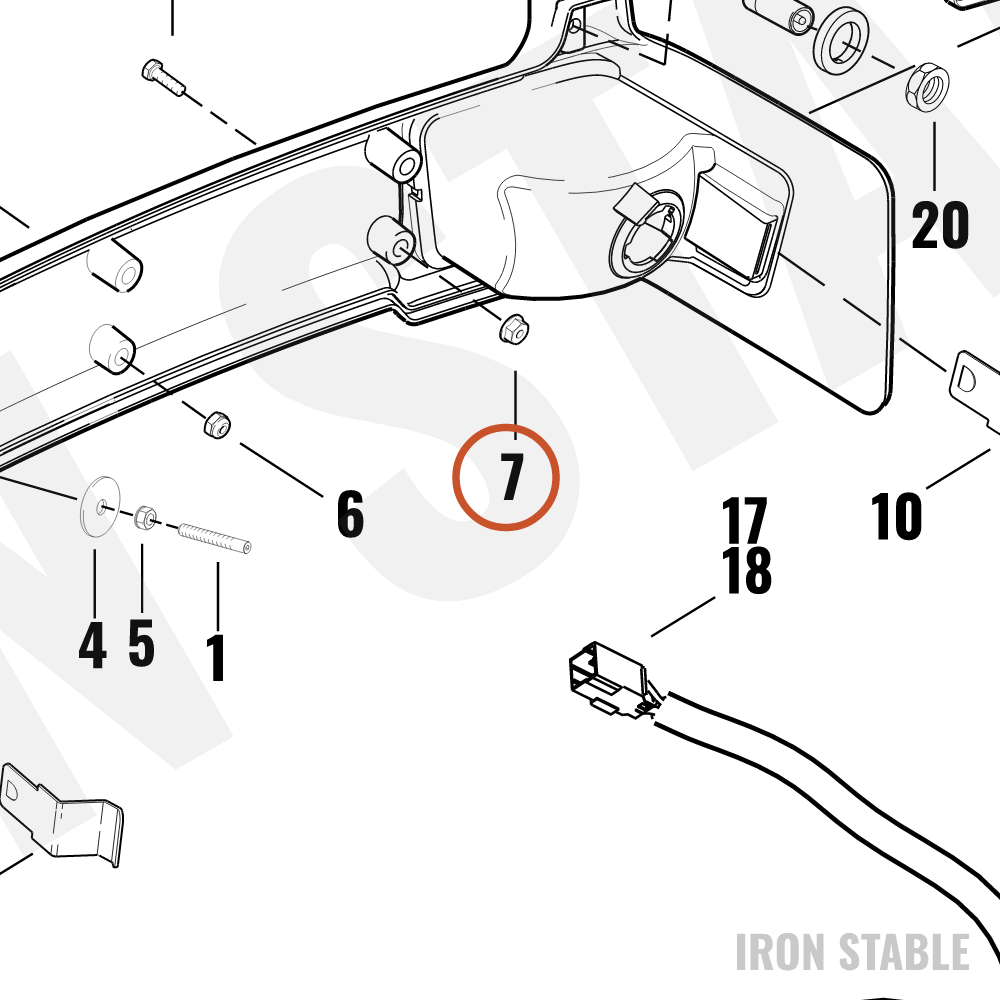 Harley-Davidson Nut Flange Lock