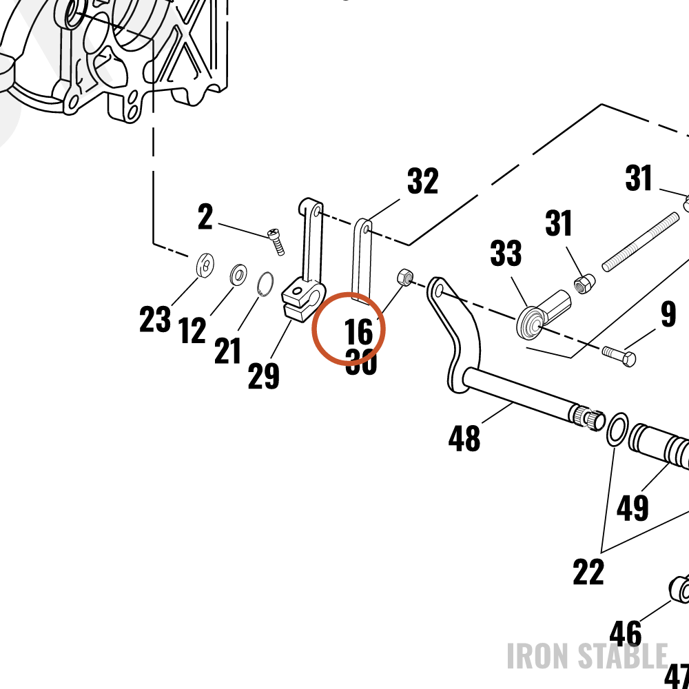 Harley-Davidson Nut, Jam .312-24 Unf Chrome