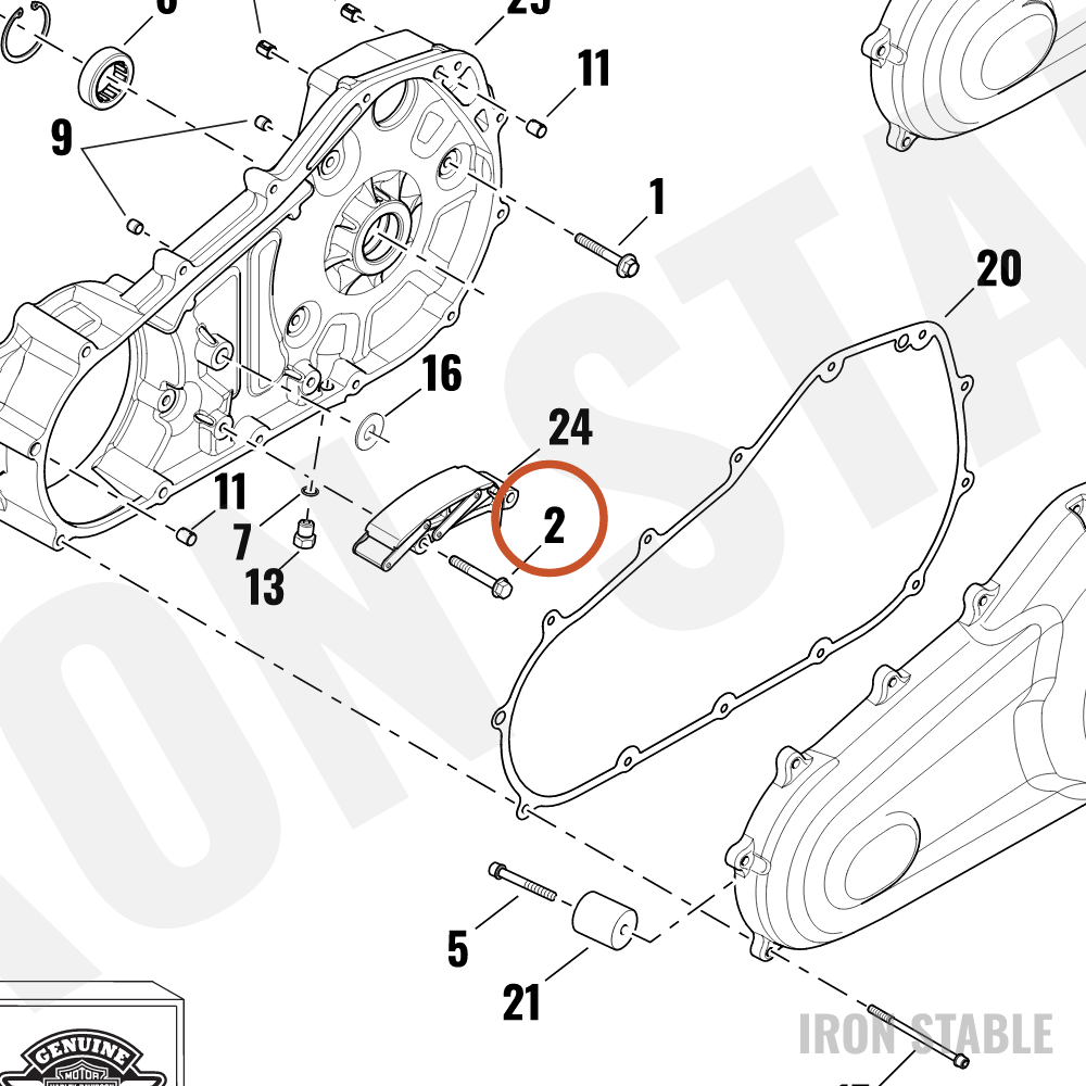 Harley-Davidson Screw, Hex Flange/Lock