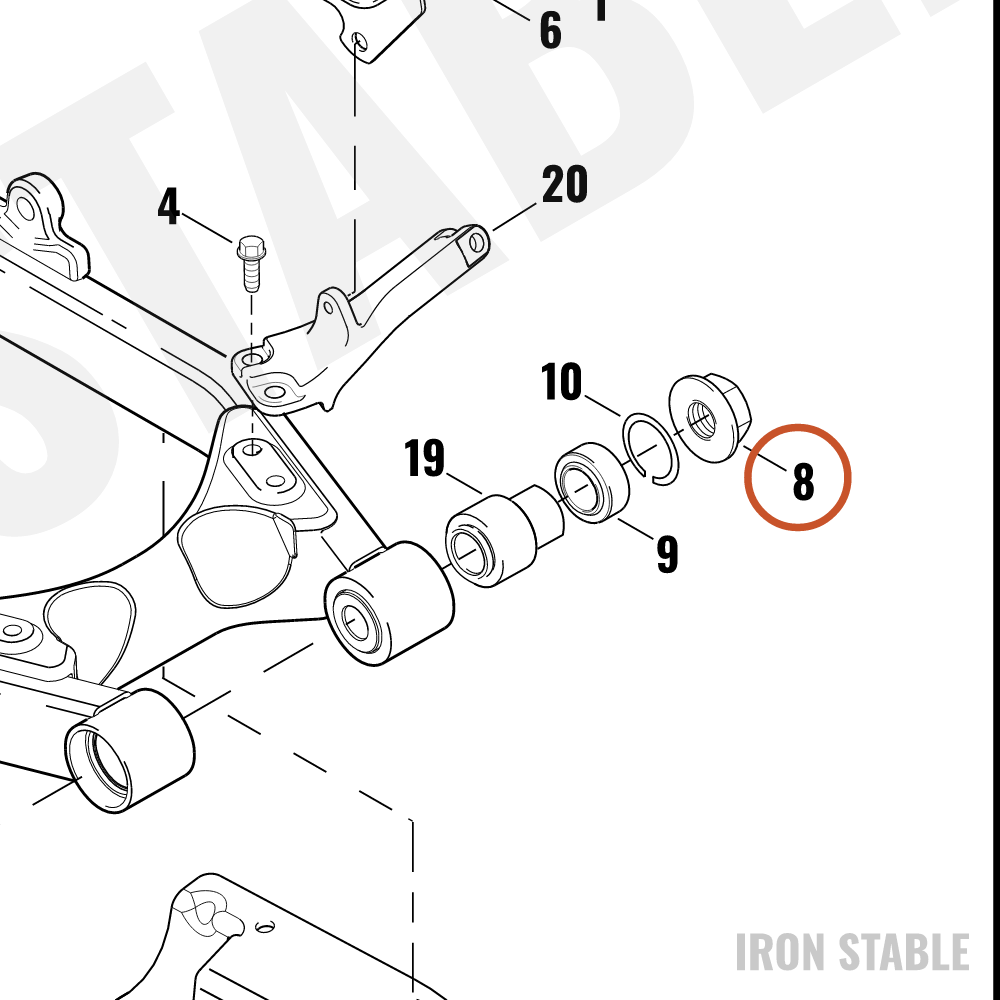 Harley-Davidson Nut, Flange, Step/Lock