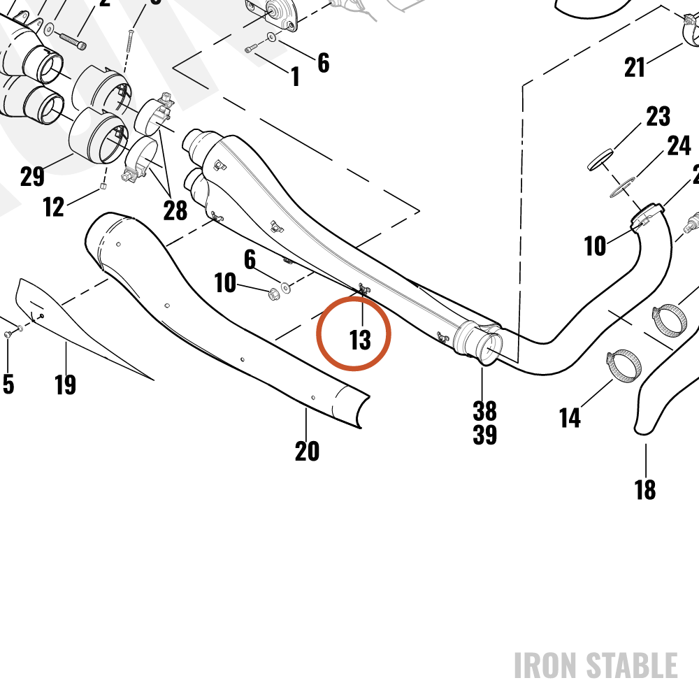 Harley-Davidson Nut, Square M6 X 1
