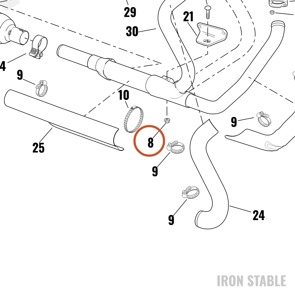 Harley-Davidson Nut, Cust, Clip