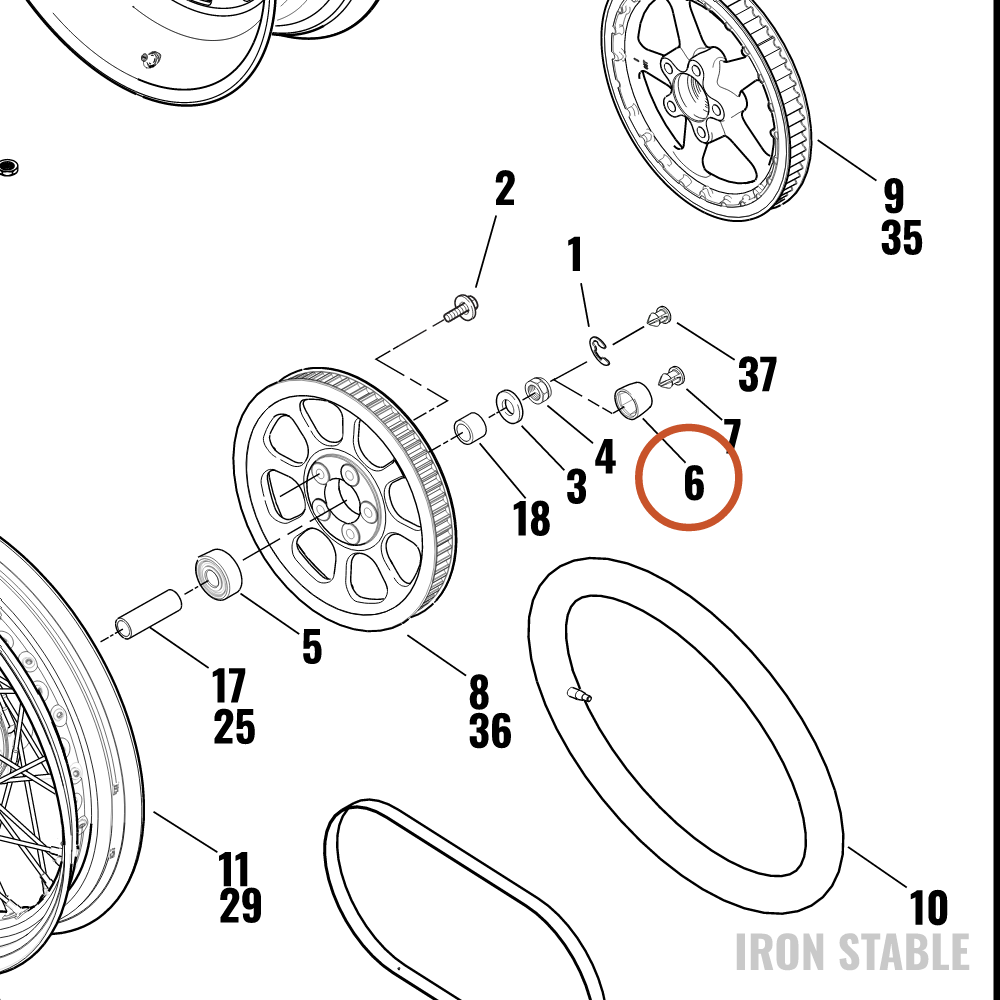 Harley-Davidson Nut, Cust, Hex Drv, W/Retention F
