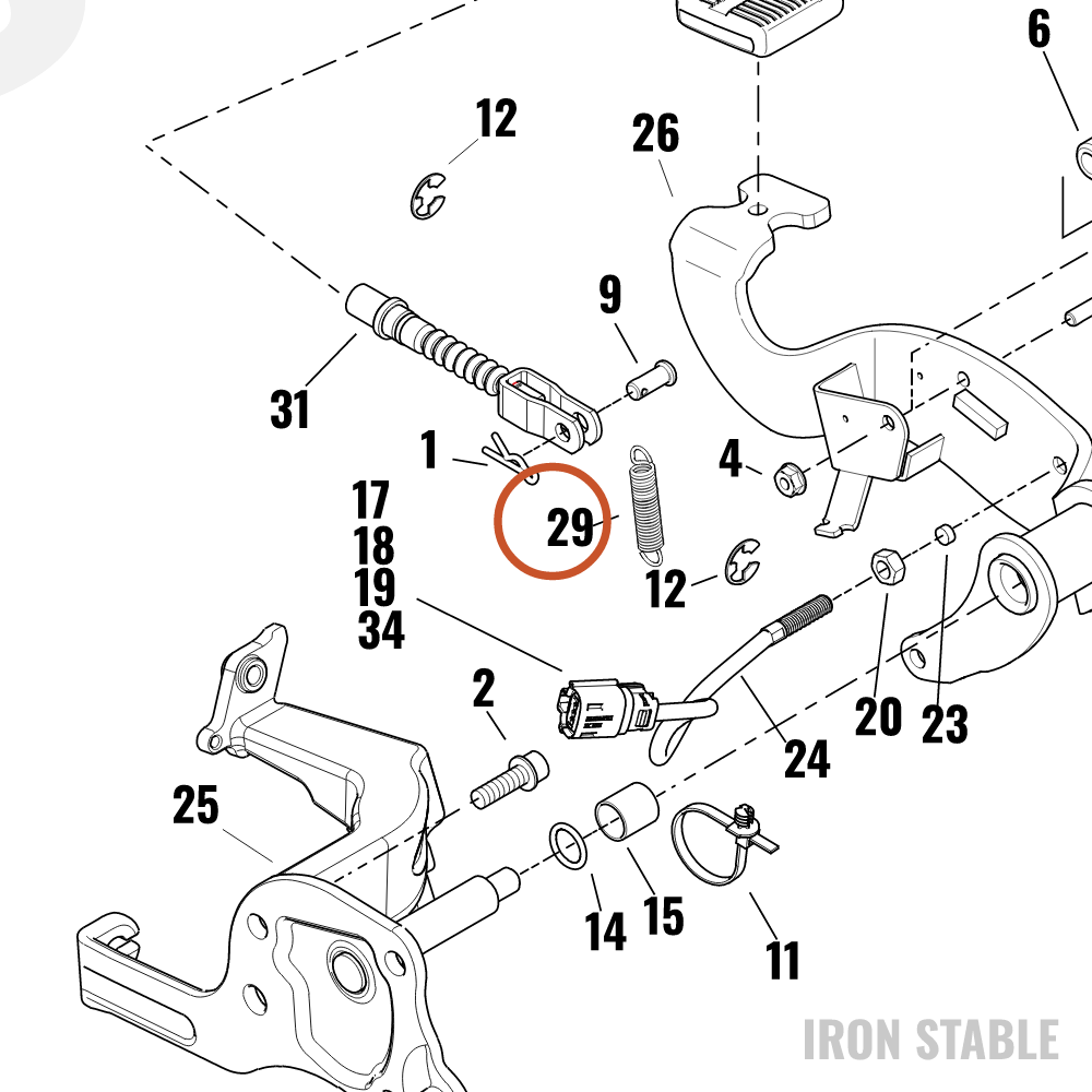 Harley-Davidson Spring, Brake Pedal Return