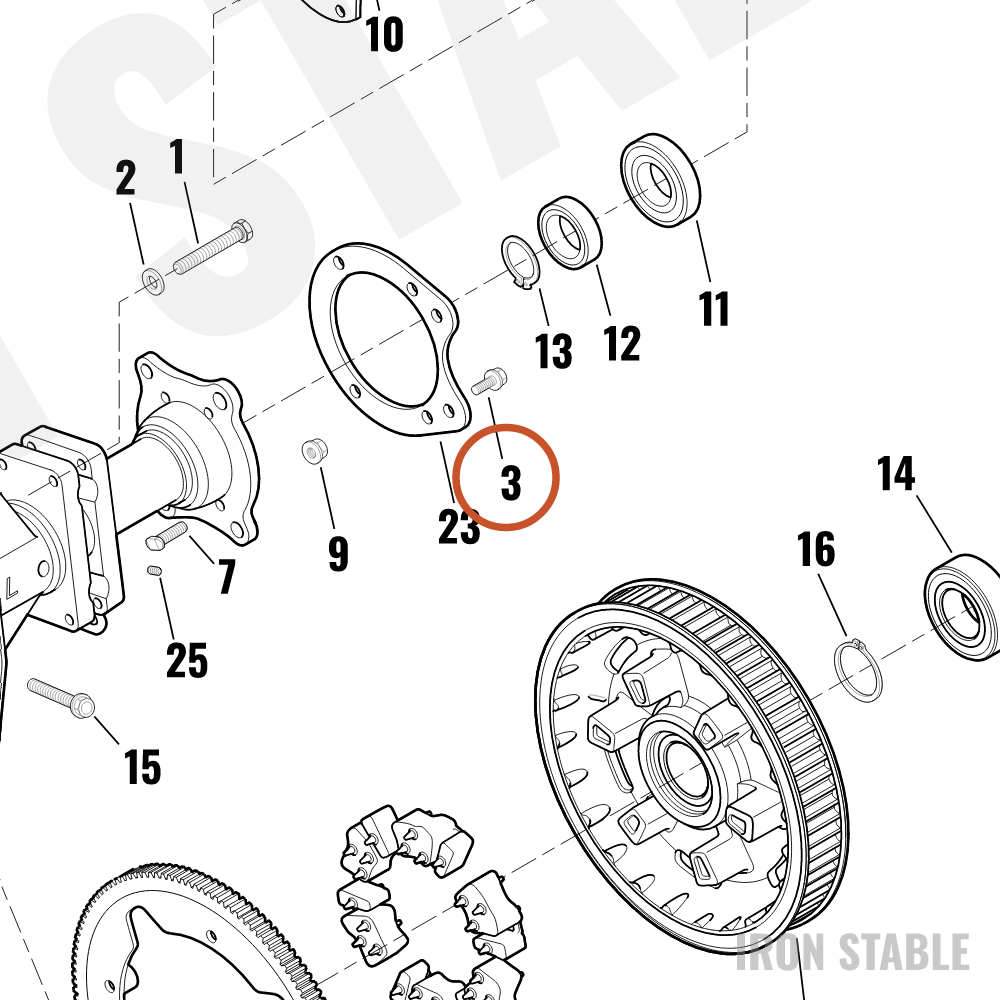 Harley-Davidson Screw, Hex, Sems/Lock