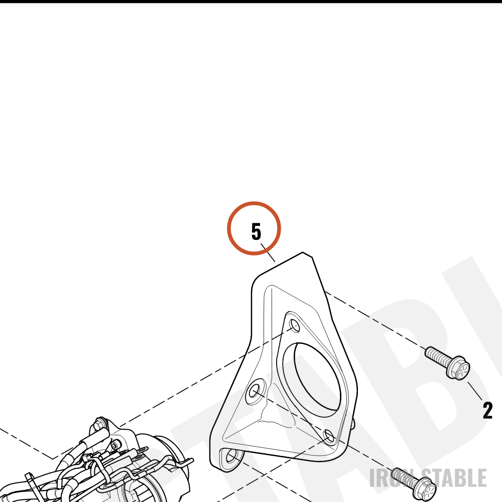 Harley-Davidson Bracket, Chas Struct Mounting, Mach