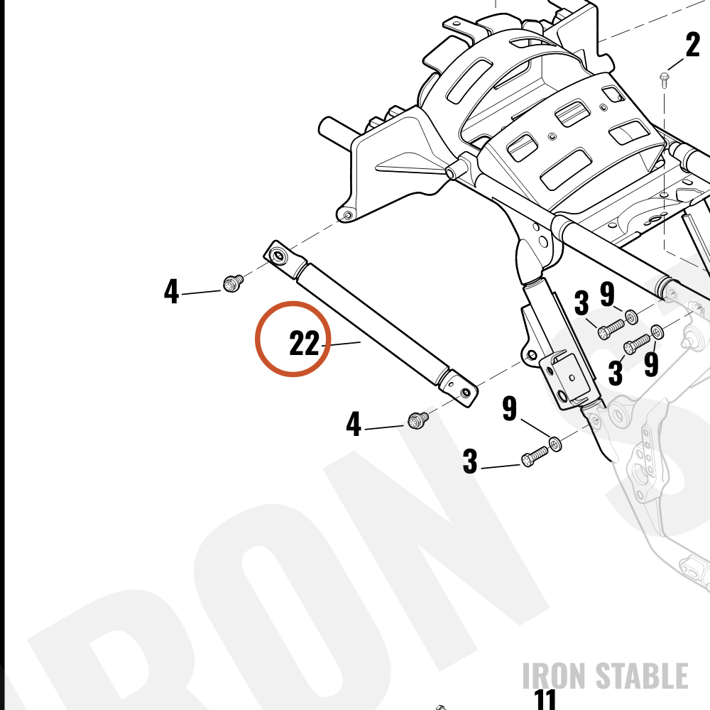 Harley-Davidson Bracket, Frame Conn'ctn