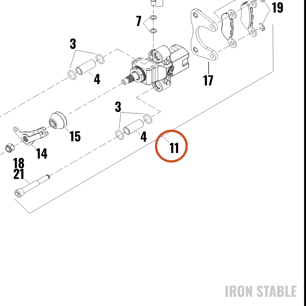 Harley-Davidson Caliper, Rh/Rr