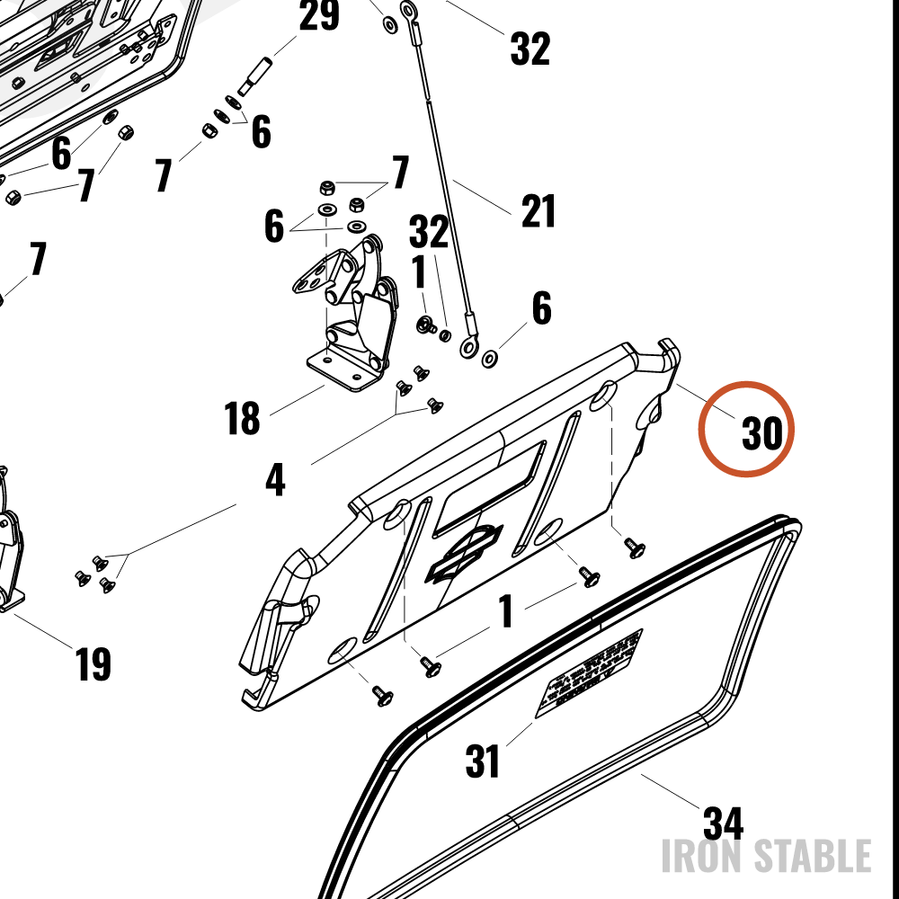 Harley-Davidson Cover Assembly, Trunk Door
