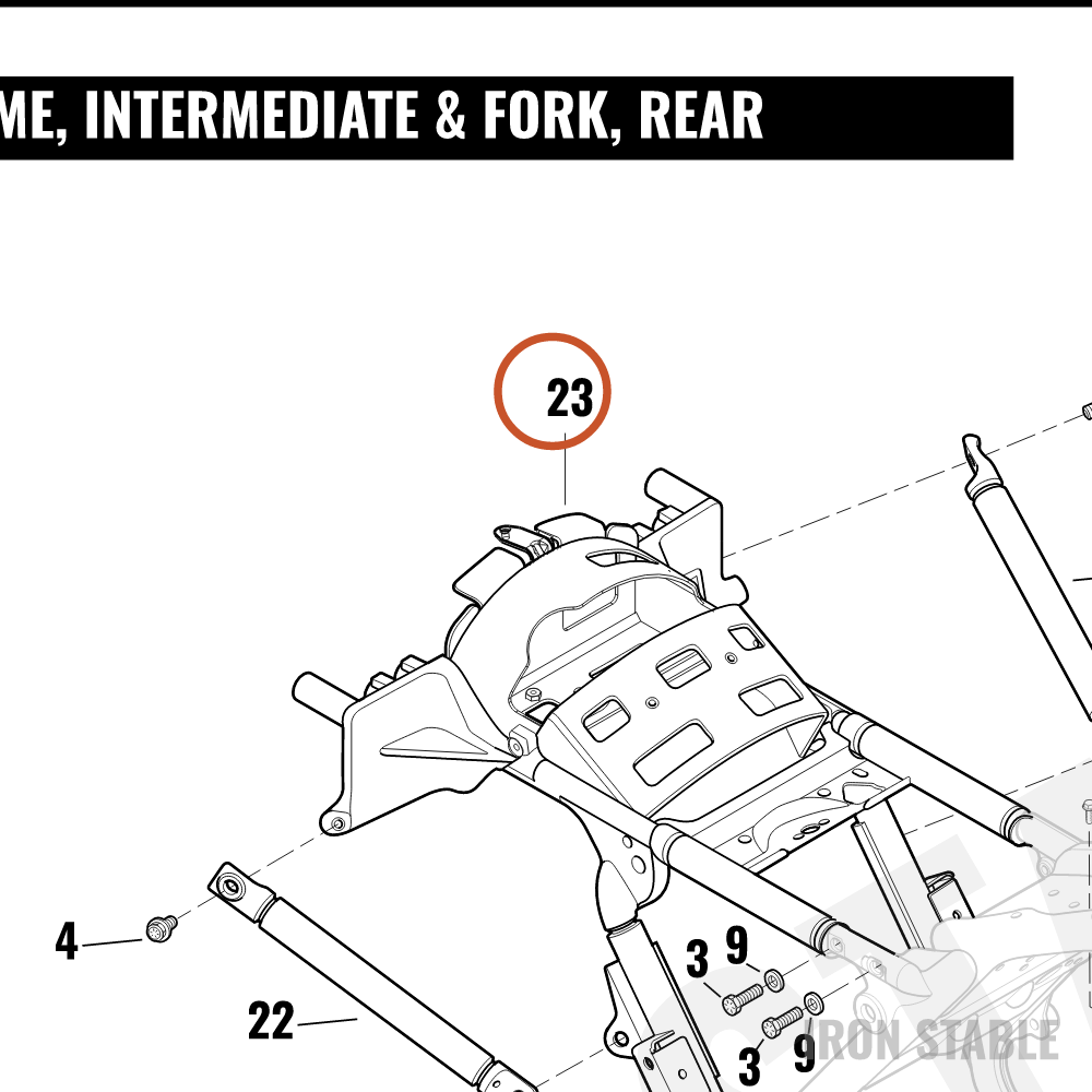 Harley-Davidson Frame Assembly, Intermediate/Pntd