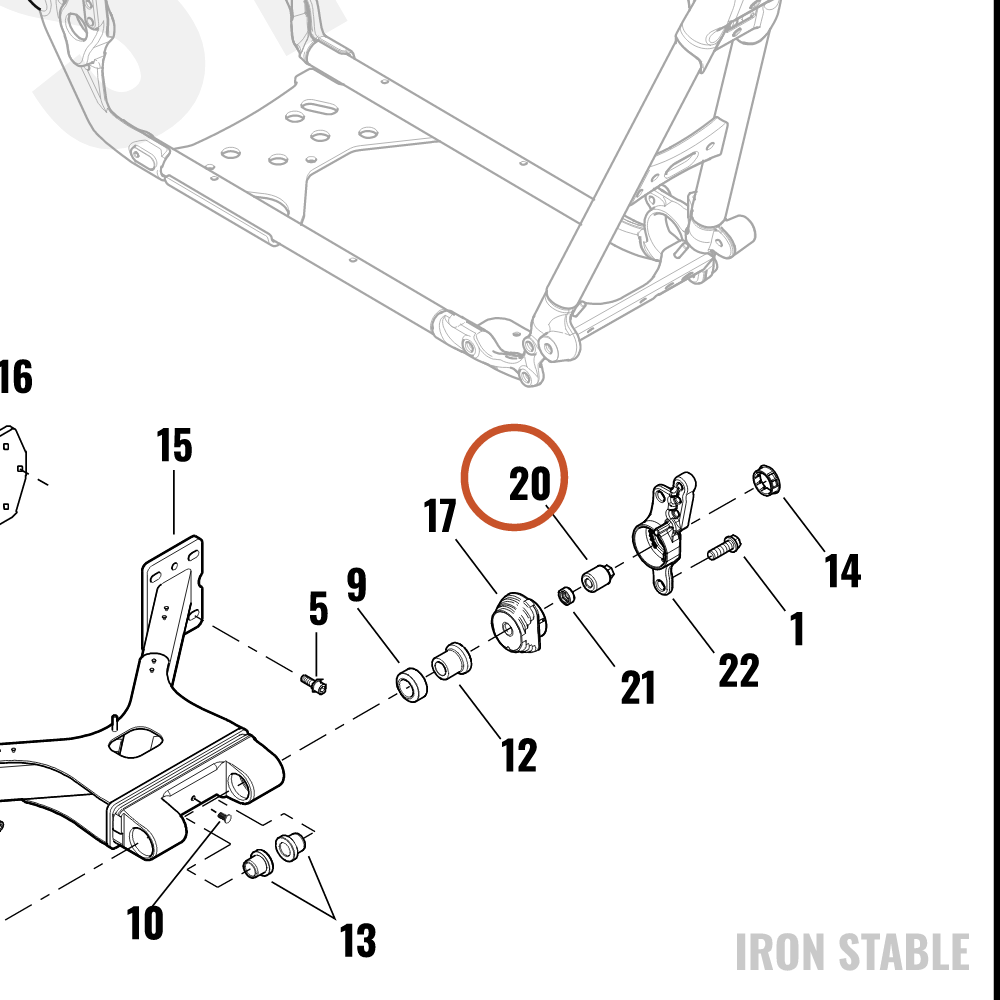 Harley-Davidson Nut, Pivot, Rr