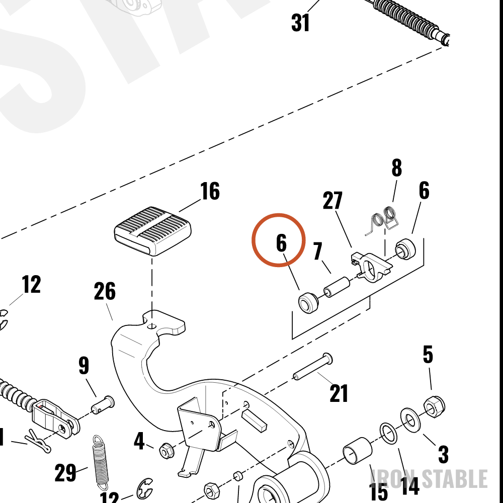 Harley-Davidson Spacer, Lh-Pawl