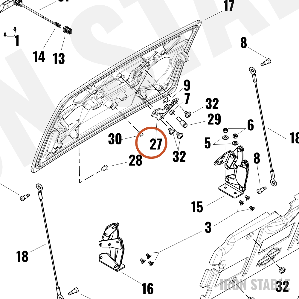 Harley-Davidson Trunk Pan Sub-Component, X