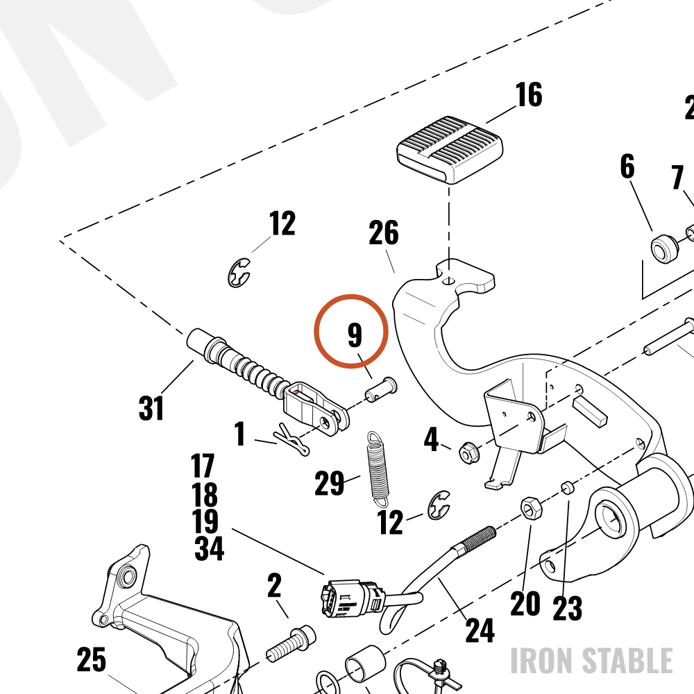 Harley-Davidson Pin, Clevis