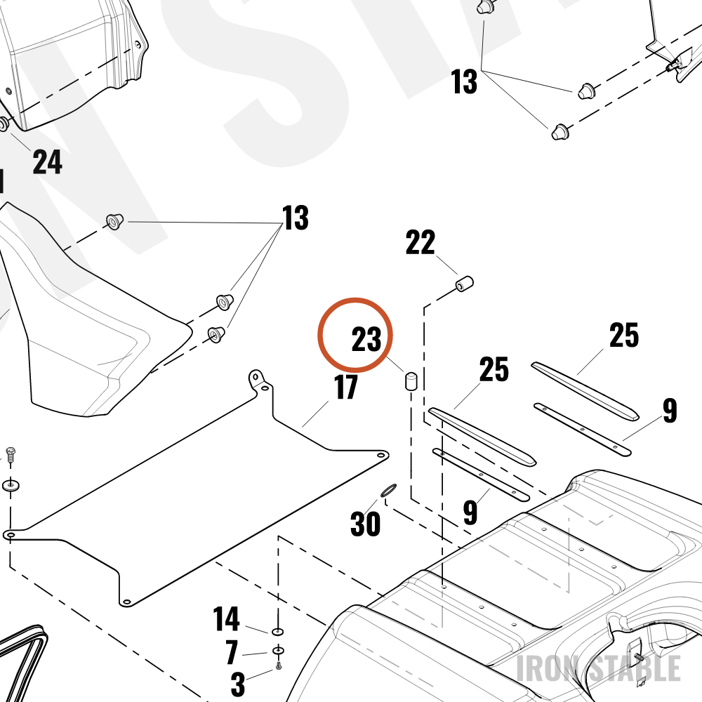 Harley-Davidson Insert, Press In, 1/4-20
