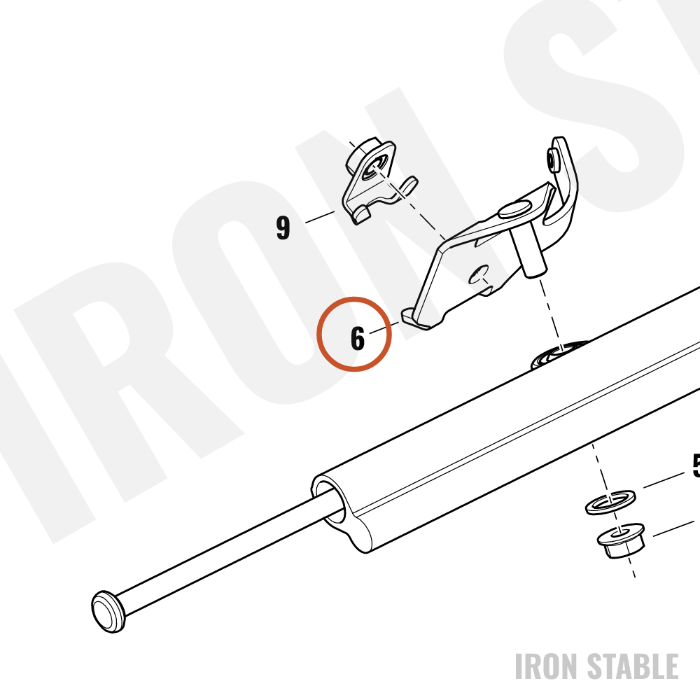 Harley-Davidson Bracket, Steering Hd Cyl Dampe