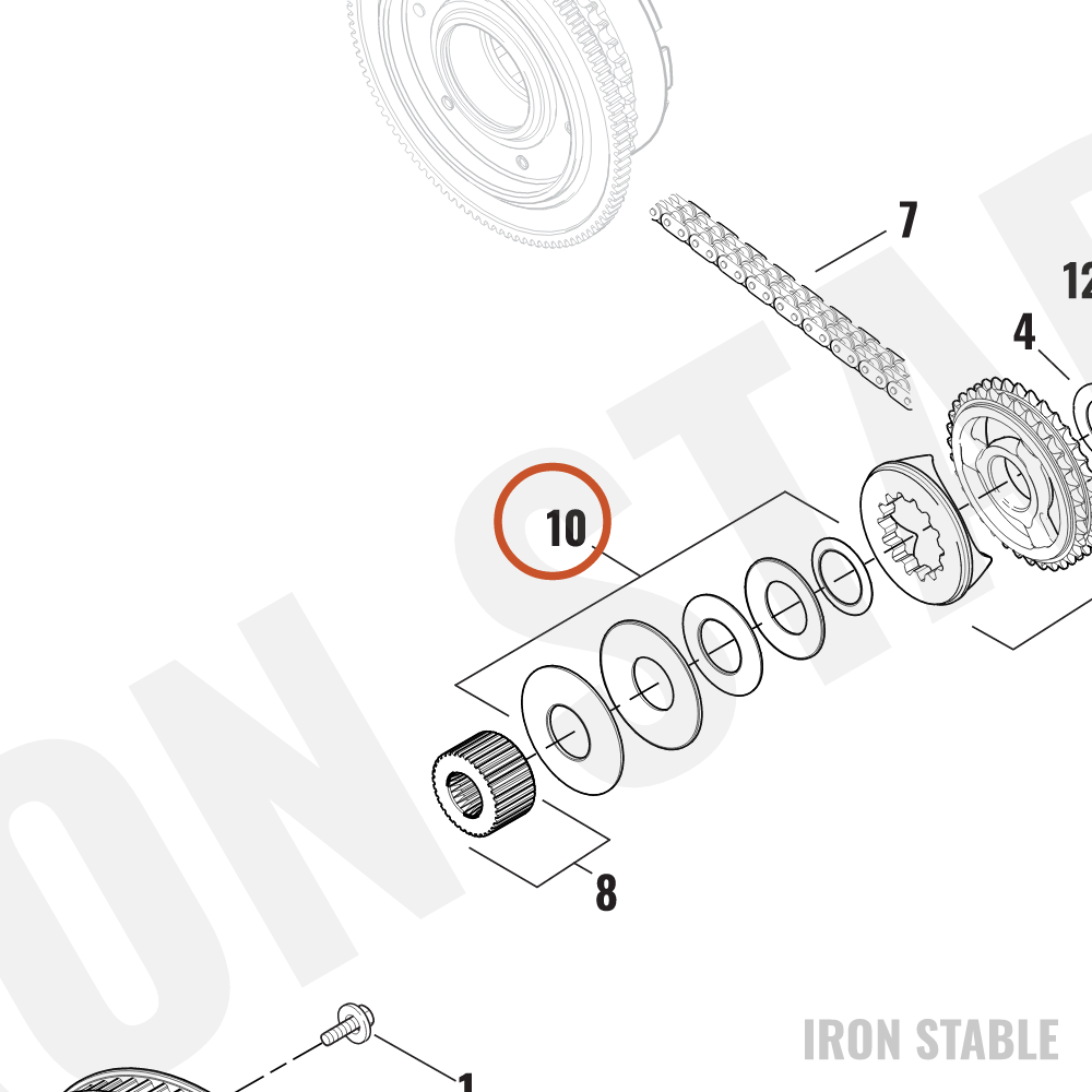 Harley-Davidson Sprocket, Engn, Comp, Spring Pack