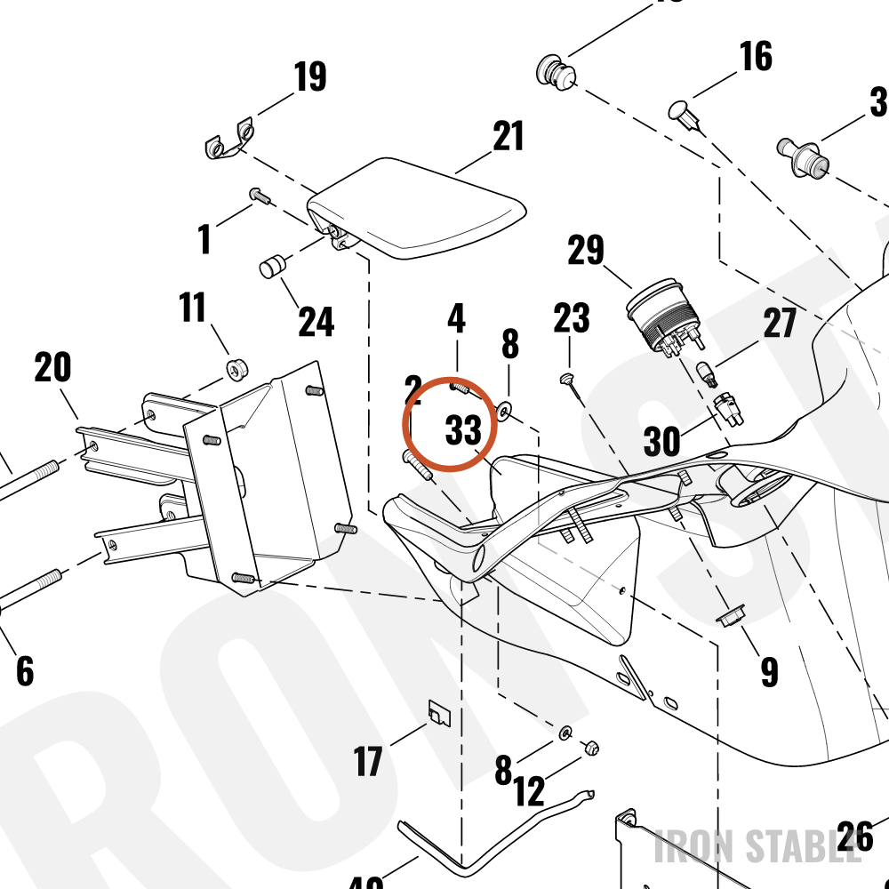 Harley-Davidson Liner, Rh/Storage Box