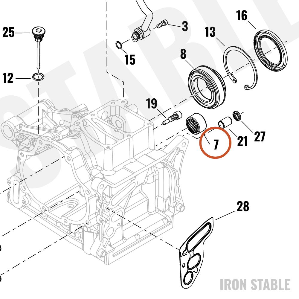 Harley-Davidson Needle Bearing, Drwn-Cup
