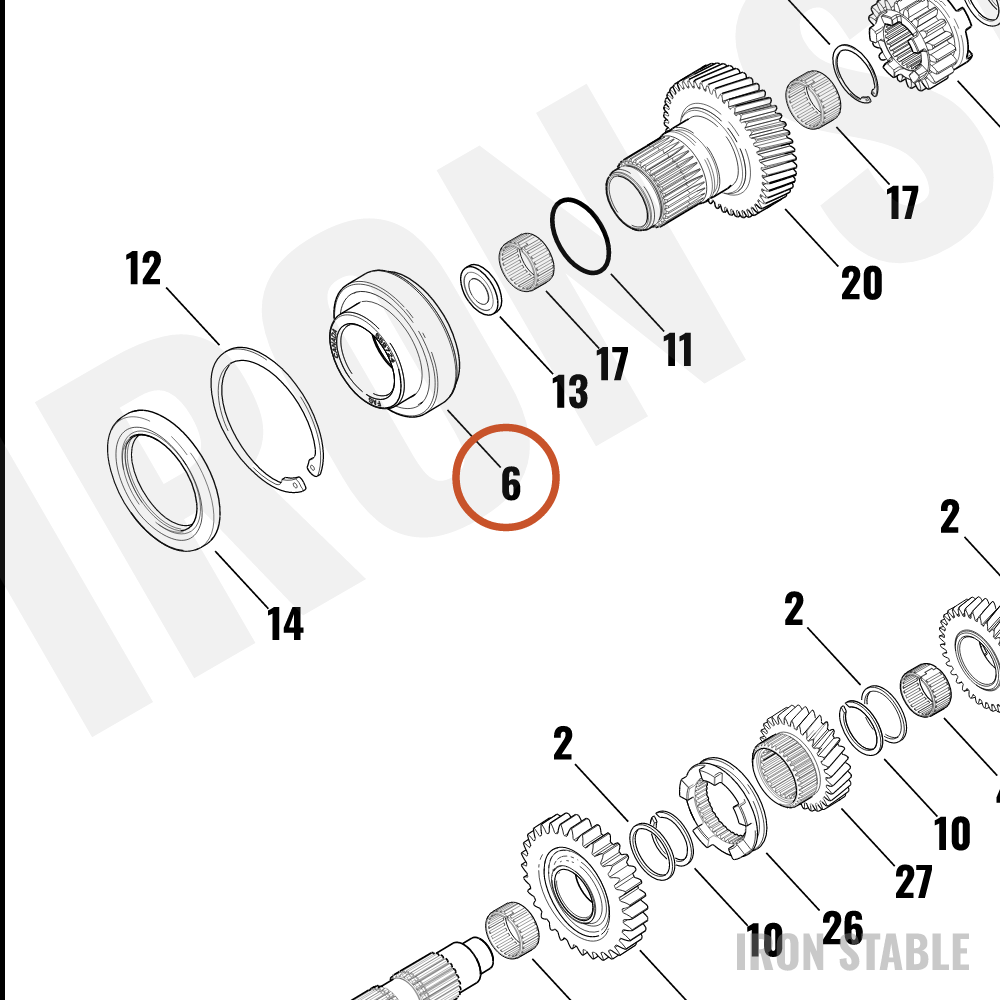 Harley-Davidson Ball Bearing, Dbl Row