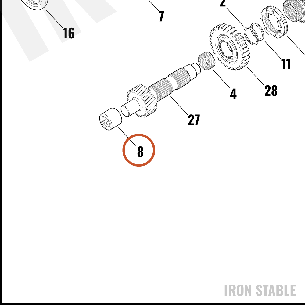 Harley-Davidson Bearing, Closed End